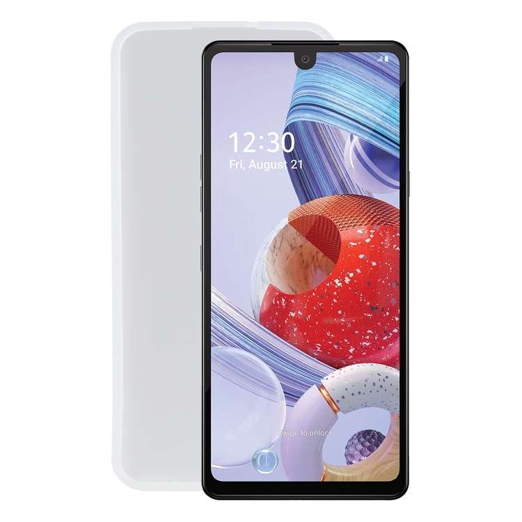 TPU Phone Case For LG Stylo 6 / Stylus 6(Pudding Transparent White)