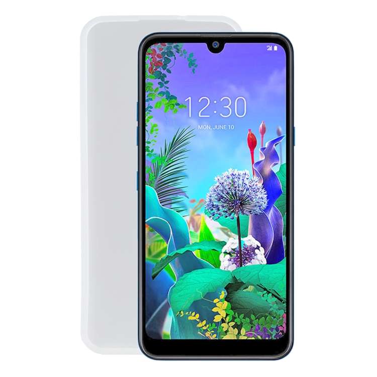 TPU Phone Case For LG Q60(Transparent White)