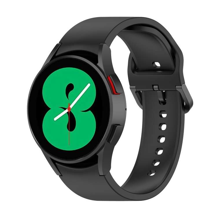 For Samsung Galaxy Watch 5 40mm Official Silicone Watch Band, Size:L(Black)