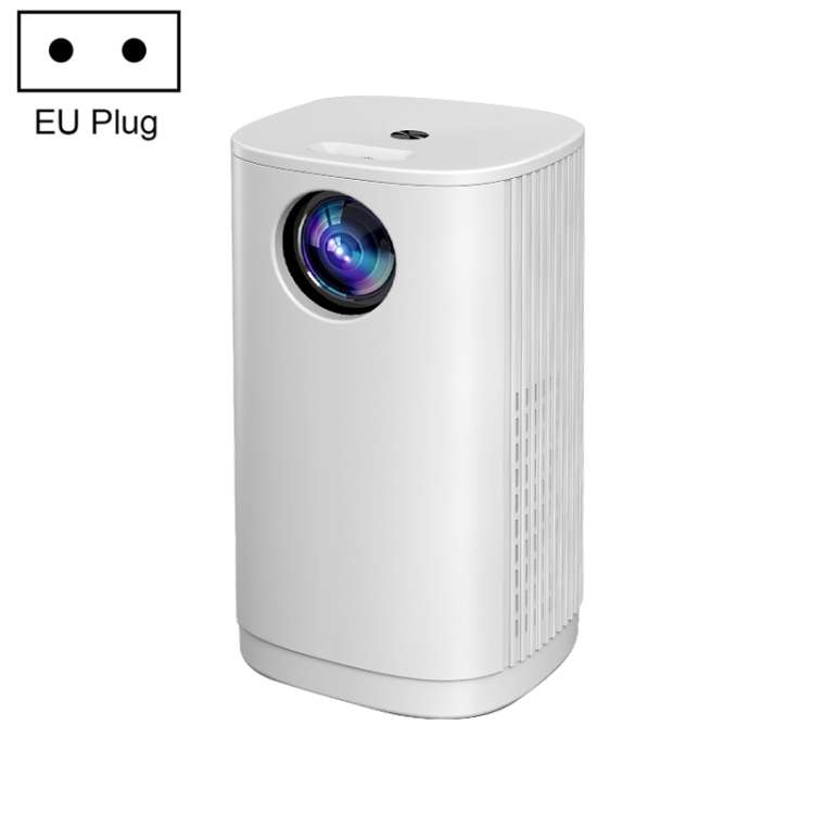 T1 480x360 800 Lumens Portable Mini LED Projector, Specification:EU Plug(White)