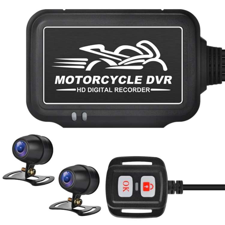 SE3 Dual AHD 1080P Waterproof HD Motorcycle DVR Without Screen, Support TF Card / Cycling Video / Pa