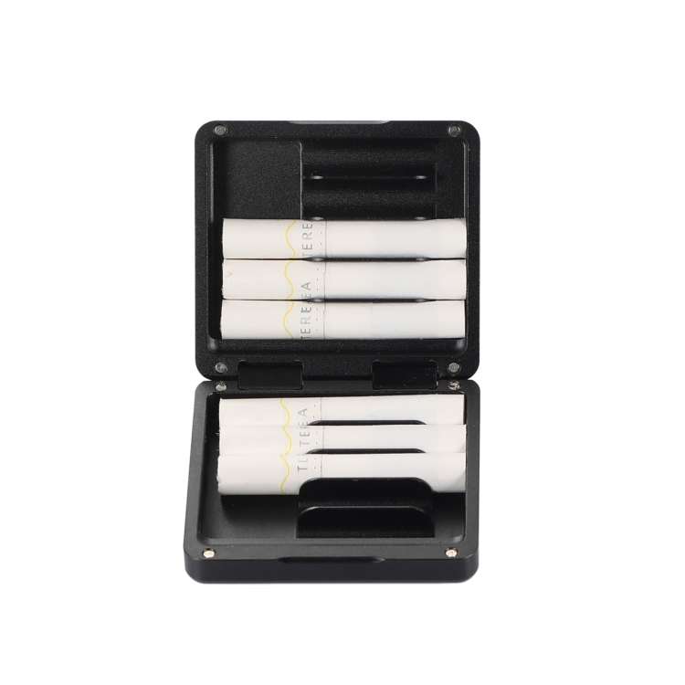 For IQOS Series Aluminum Alloy Cigarette Case, Capacity:10 pcs(Black)