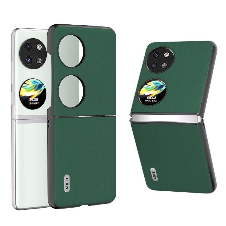 For Huawei Pocket 2 ABEEL Genuine Silky Soft Black Edge Phone Case(Green)