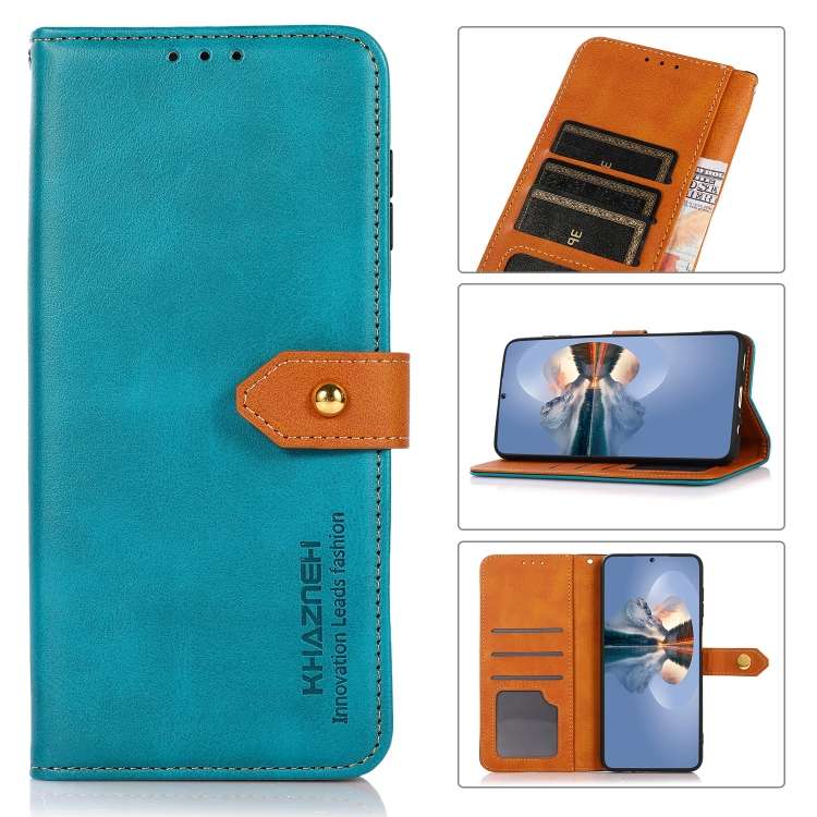 For Xiaomi Redmi Note 13 Pro 5G Global/Poco X6 5G KHAZNEH Cowhide Texture Flip Leather Phone Case(B