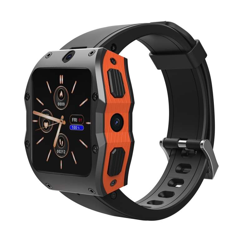 Model X 1.99 inch IP68 Waterproof Android 9.0 4G Dual Cameras Matte Smart Watch, Specification:4GB+1