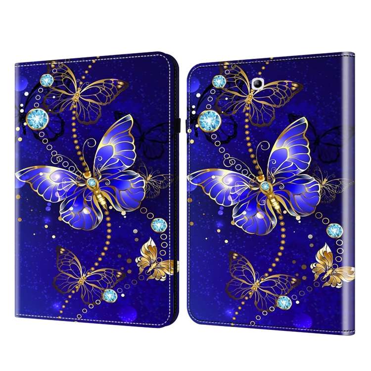 For Samsung Galaxy Tab S2 9.7 T810/T815 Crystal Texture Painted Leather Tablet Case(Diamond Butterfl