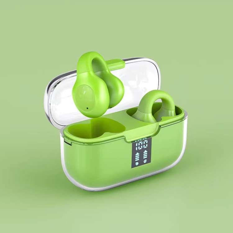 G91 Ear Clip Bone Conduction TWS Noise Reduction Bluetooth Earphone(Green)