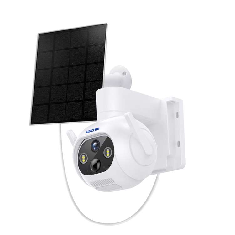 ESCAM QF172 2MP WiFi Two-way Audio Solar PIR alarm IP Camera(White)