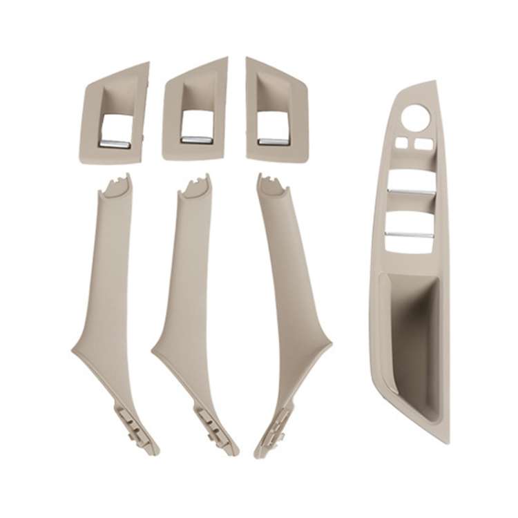 For BMW F10 / F18 5 Series 7pcs Car Inside Doors Handle Pull Trim Cover, Right Driving, 51417225874(