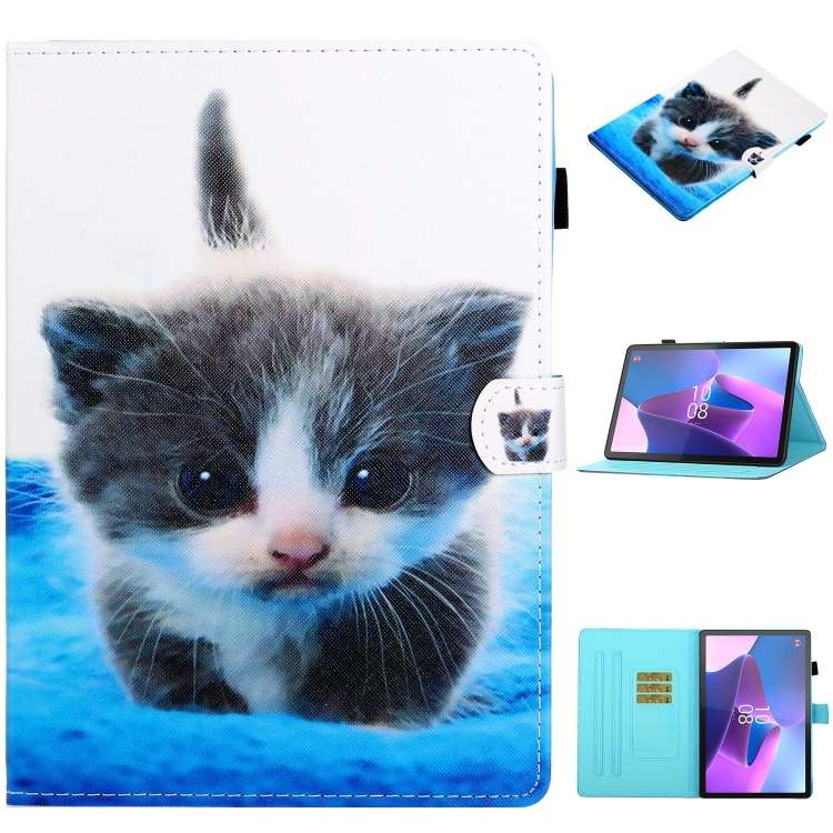 For Lenovo Tab P11 Gen2 /Xiaoxin Pad Plus 2023 Coloured Drawing Stitching Smart Leather Tablet Case(