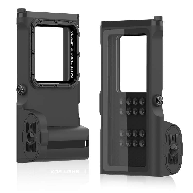 Diving Shell Gen3 Bluetooth Waterproof Phone Case(Black)