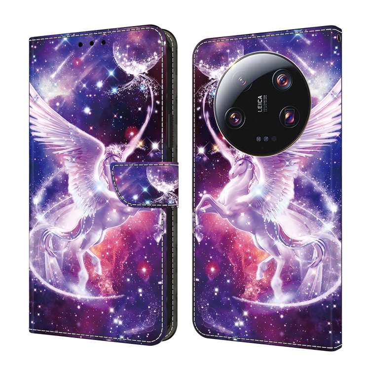 For Xiaomi 13 Ultra Crystal Painted Leather Phone case(Unicorn)