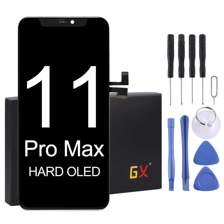 GX OLED LCD Screen for iPhone 11 Pro Max Digitizer Full Assembly with Frame(Black)