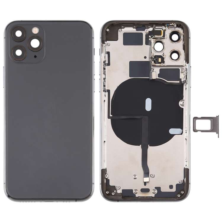 Battery Back Cover (with Side Keys & Card Tray & Power + Volume Flex Cable & Wireless Charging Modul