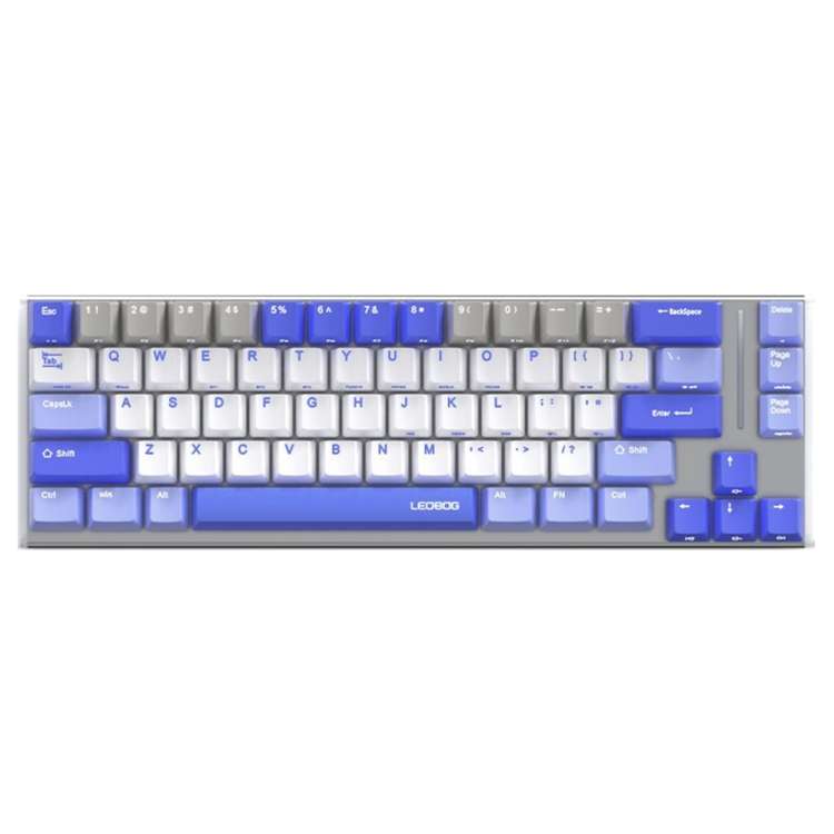 LEOBOG K67 2.4G Bluetooth Wireless RGB Three Mode Customized Mechanical Keyboard, Ice Crystal Switch