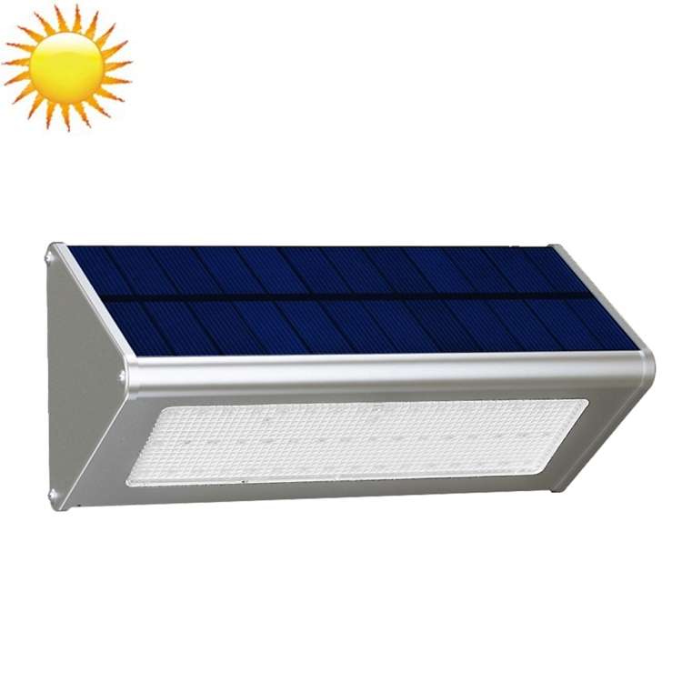 HBT-1606 3.2W Radar Sensor Solar Motion Light, 800 LM 48 LEDs SMD 2835 Sensor Triangle Energy Saving
