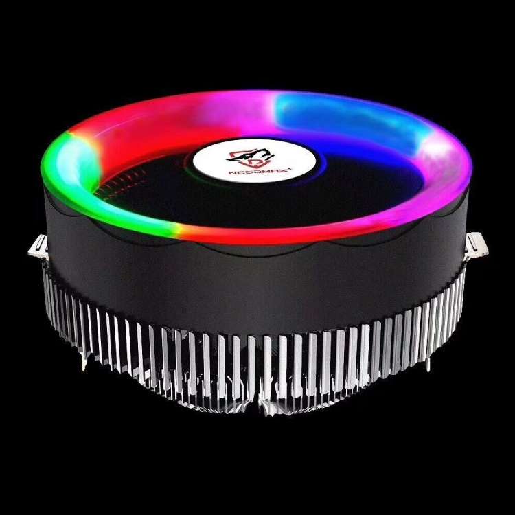 3 Pin Computer Components Chassis Fan Host Silent Cooling Fan with RGB Color Light for Intel: 1775 1