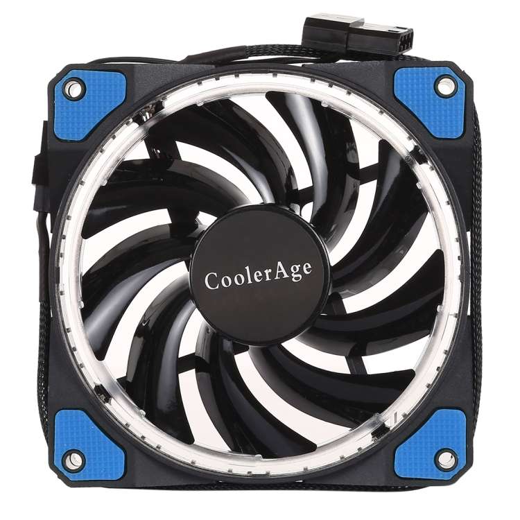 Color LED 12cm 3pin Computer Components Chassis Fan Computer Host Cooling Fan Silent Fan Cooling, wi