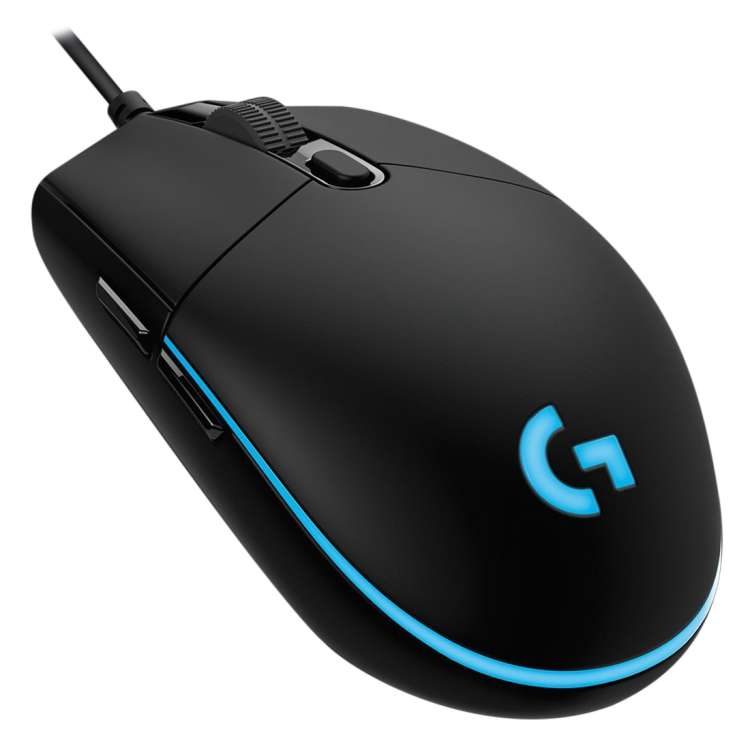 Logitech G Pro 16000DPI RGB Illumination Macro Programming Wired Optical Gaming Mouse, Length: 1.8m