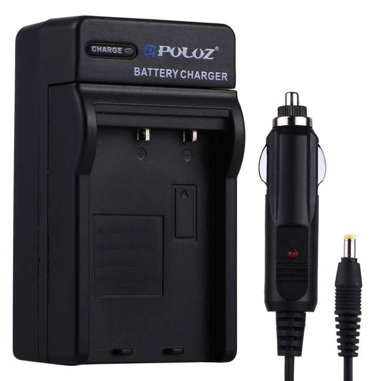 PULUZ Digital Camera Battery Car Charger for Fujifilm NP-60 / NP-30, Kodak K5000 / K5001, Olympus LI
