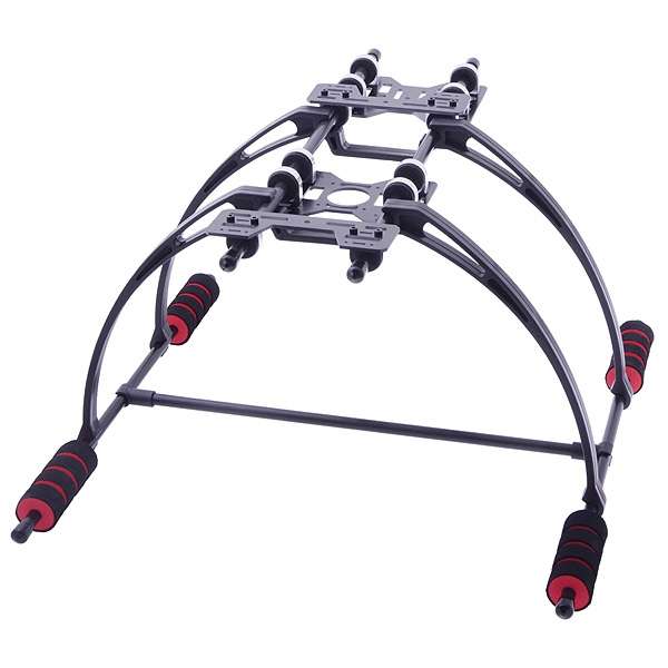 Highten FPV Anti-Vibration Multifunction Landing Gear Kit for DJI F450 / F550(Black)
