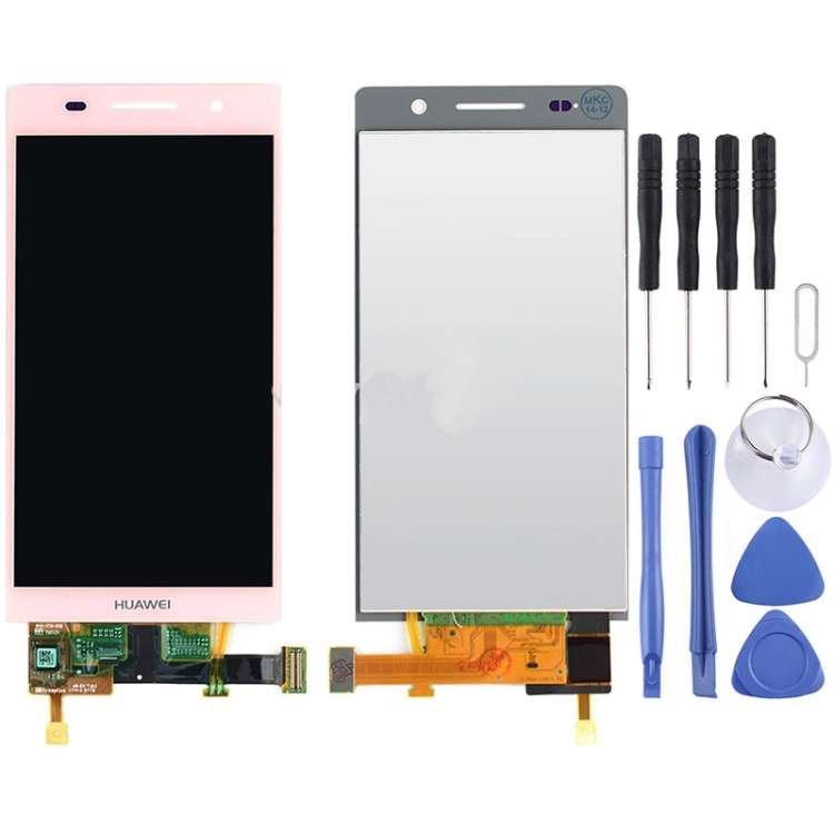 OEM Screen for Huawei Ascend P6 with Digitizer Full Assembly(Pink)
