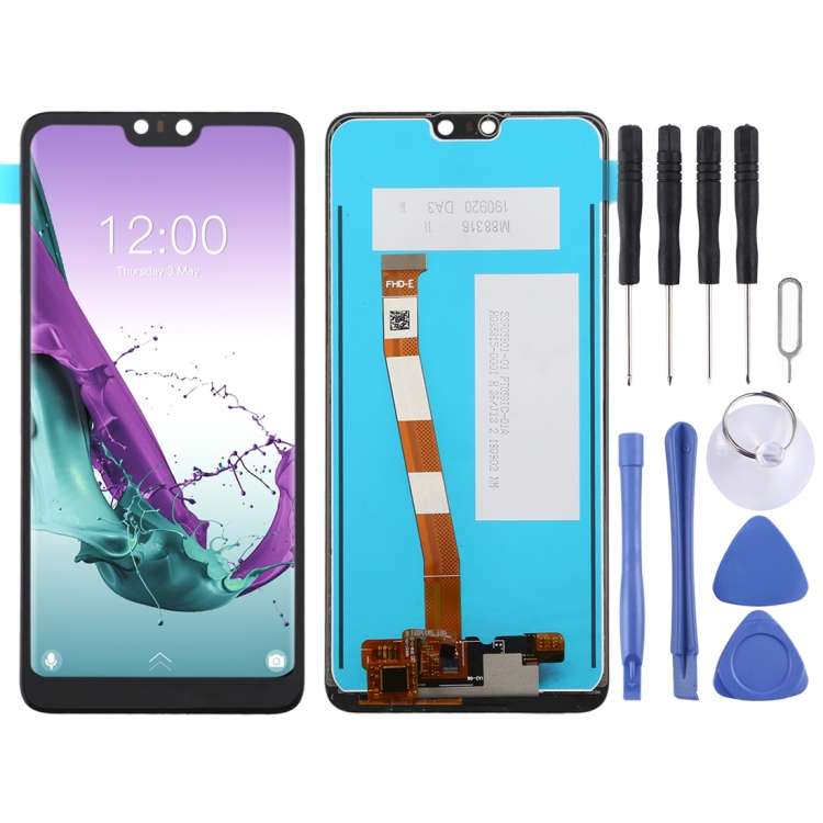 Original LCD Screen for Doogee Y7 Plus with Digitizer Full Assembly (Black)