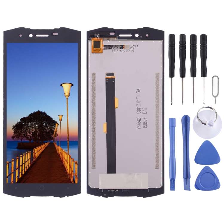Original LCD Screen for Doogee S55 with Digitizer Full Assembly (Black)