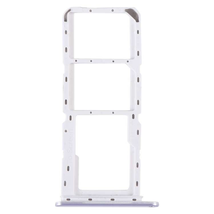 For Samsung Galaxy A14 4G SM-A145P Original SIM Card Tray + SIM Card Tray + Micro SD Card Tray (Silv