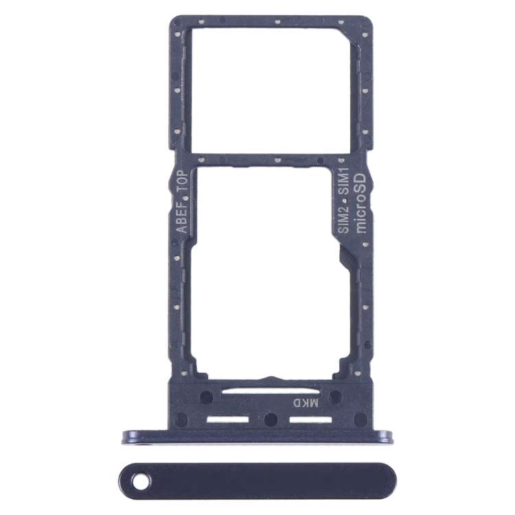 For Samsung Galaxy A25 5G SM-A256B Original SIM Card Tray + SIM Card Tray / Micro SD Card Tray (Blac