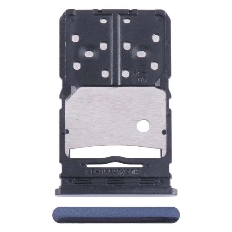 For Tecno Camon 20 Pro 5G CK6 SIM Card Tray + Micro SD Card Tray (Blue)