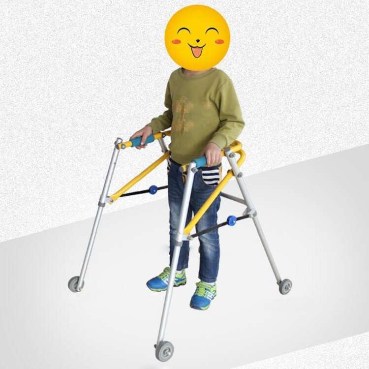 Directional Four-wheel Walker With Cerebral Palsy Children Rehabilitation Training Equipment Walker