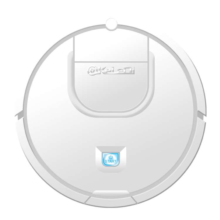 KeleDi Mini Smart Sweeping Robot Mop & Suck 2 In 1 Automatic Cleaning Machine(White)