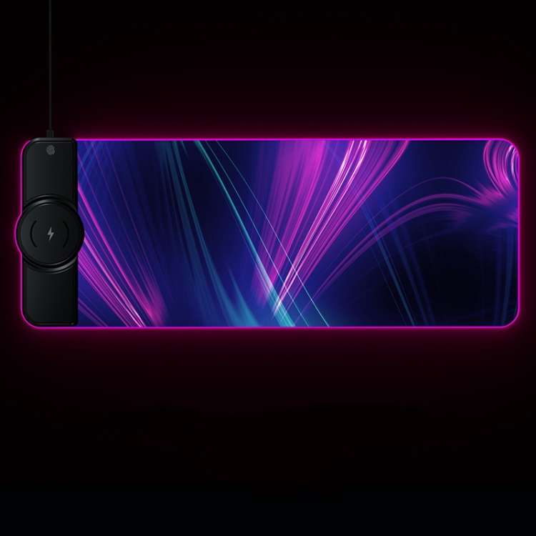 RGB01 15W Wireless Charging Mouse Pad  RGB Luminous Mouse Pad, Size: 810 x 310 x 4mm(Colorful)
