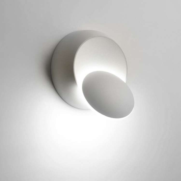 LED Wall Lamp 360 Degree Rotation Adjustable Bedside Light White Black Creative Wall Lamp Black Mode