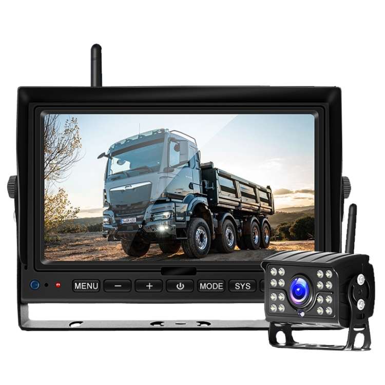 7 Inch Digital Wireless Reversing Image 1080P Video System Truck Monitoring Driving Recorder Single