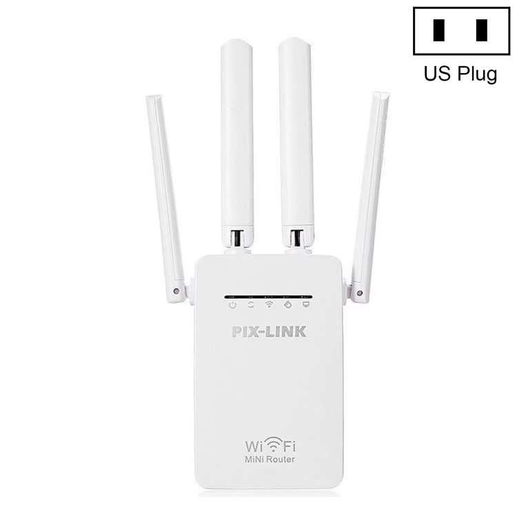 PIX-LINK LV-WR09 300Mbps WiFi Range Extender Repeater Mini Router(US Pulg)