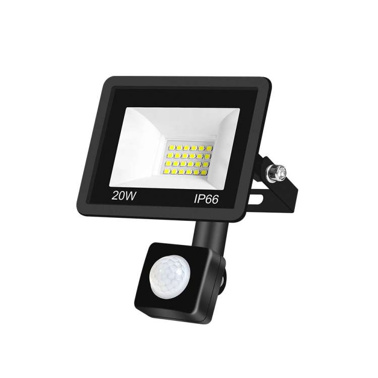 20W PIR LED Spotlight Outdoor Project Light Waterproof Garden Energy-Saving Lighting Floodlight, Sty