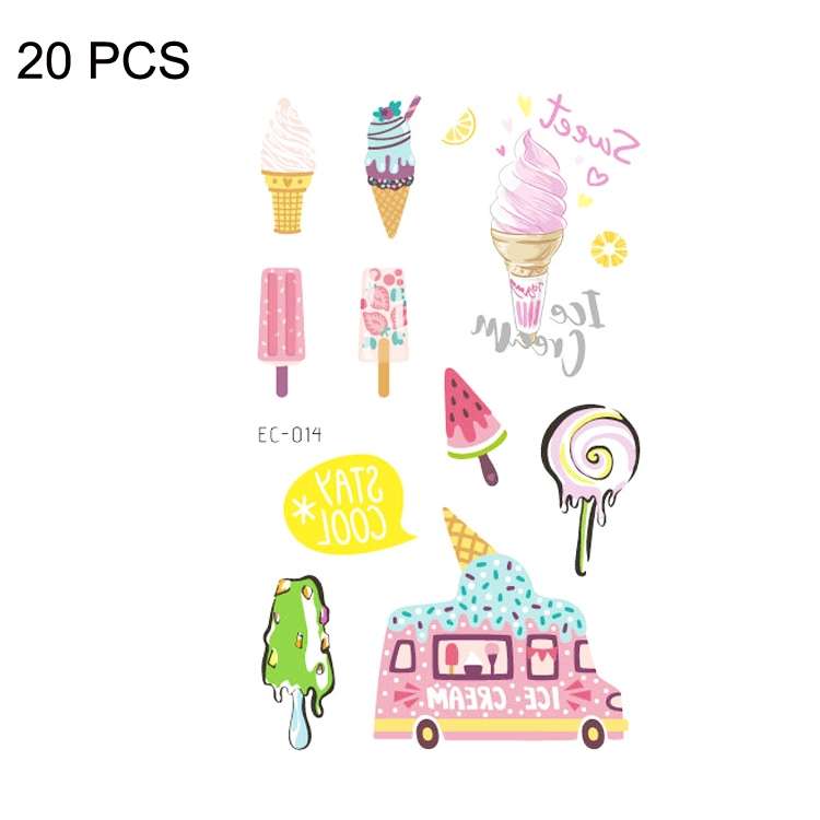 20 PCS Waterproof Sweatproof Cartoon Child Tattoo Stickers(EC-014)