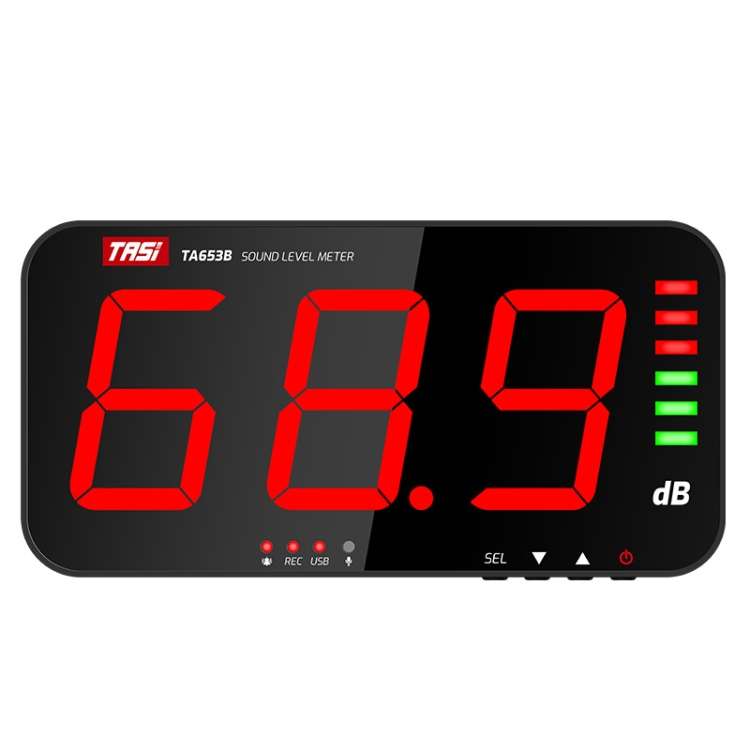 TASI TA653B Large-Screen Noise Meter Wall-Mounted Decibel Meter