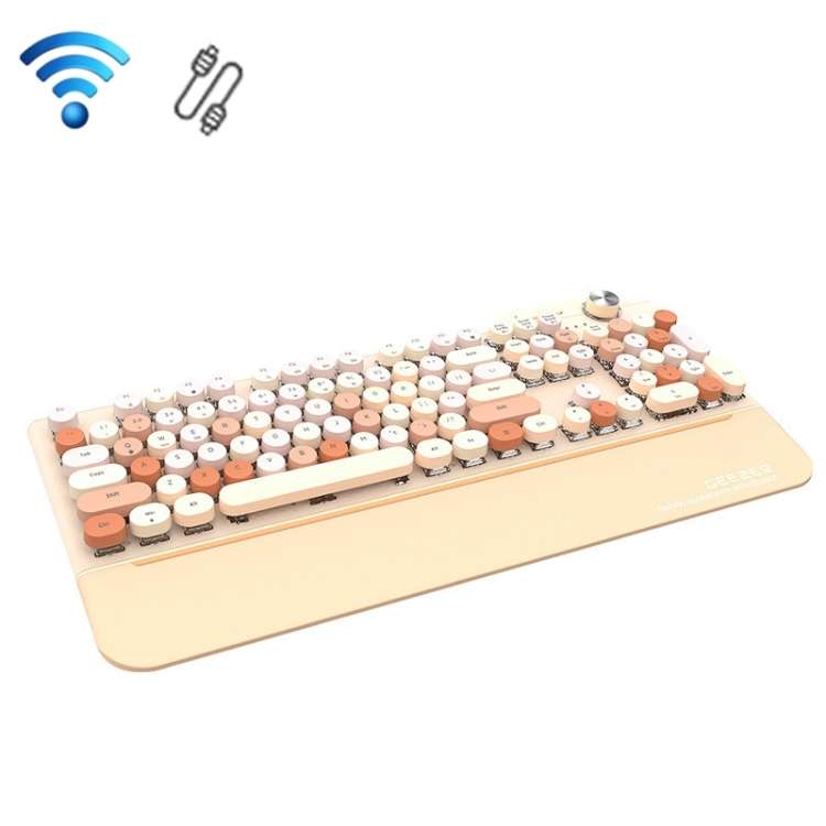 Mofii GEEZER G7 107 Keys Wired / Wireless / Bluetooth Three Mode Mechanical Keyboard, Cable Length:
