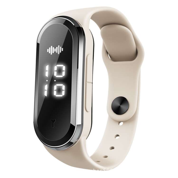 M21  Ultrasonic Mosquito Repellent Bracelet with Step Counter & Clock & Temperature Function(White)