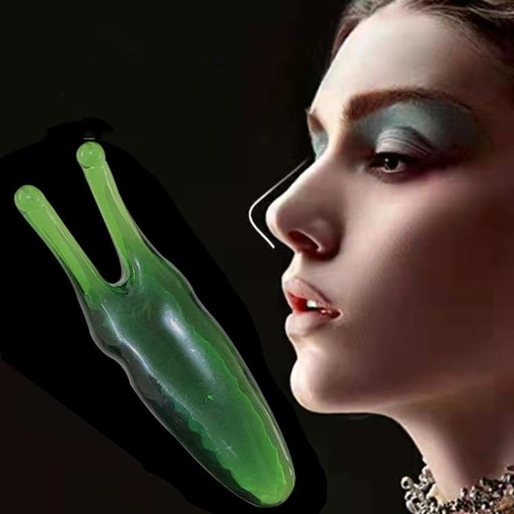 5 PCS Nose Scraping Device Respiratory Tract Clearing Nose Beauty Device(Emerald Green)