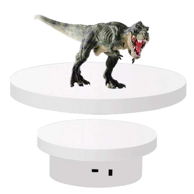 Photography Electric Turntable Automatic Rotating Display Stand,Style: Plug -in 2 In 1 14/25 cm