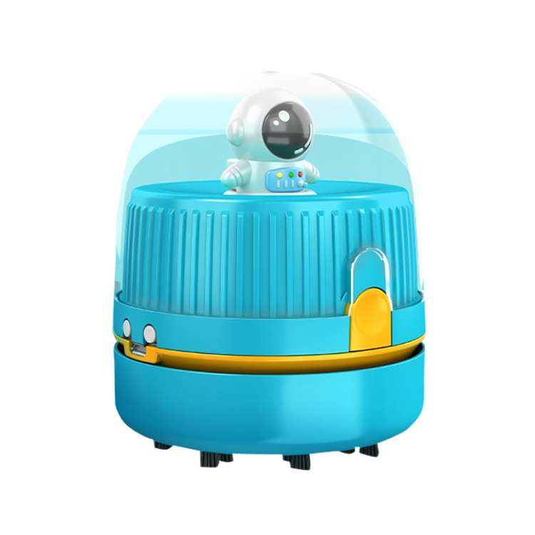 Desktop Vacuum Fan Charging Cleaning Machine Rubber Dandruff Keyboard Cleaner(Blue)