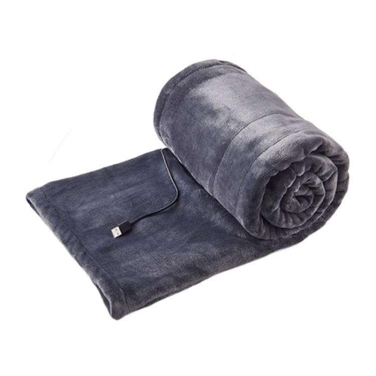 Low Voltage 5V USB Home Portable Small Electric Blanket, Width: 140x80cm(Grey)