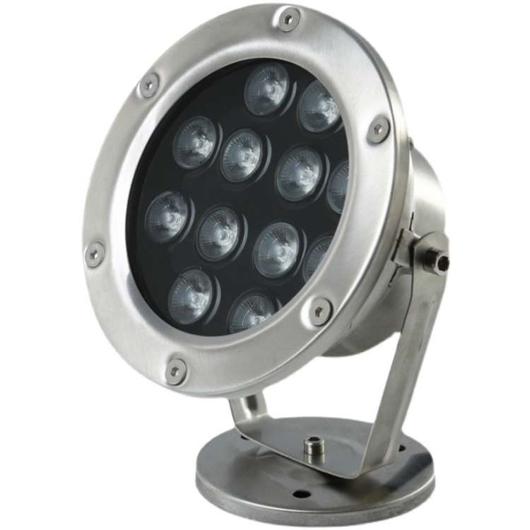 LED Underwater Light Pool Fish Pond Fountain Waterproof Landscape Light 12W(Warm White)