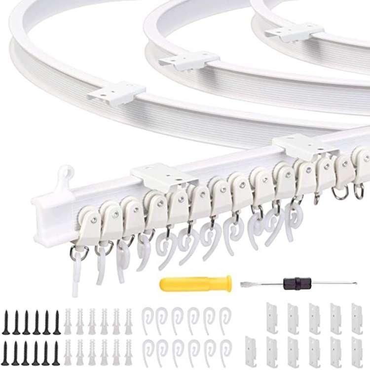 Model Steel Rail Bending Curtain Rail Flexible Guide Set, Size: 3m