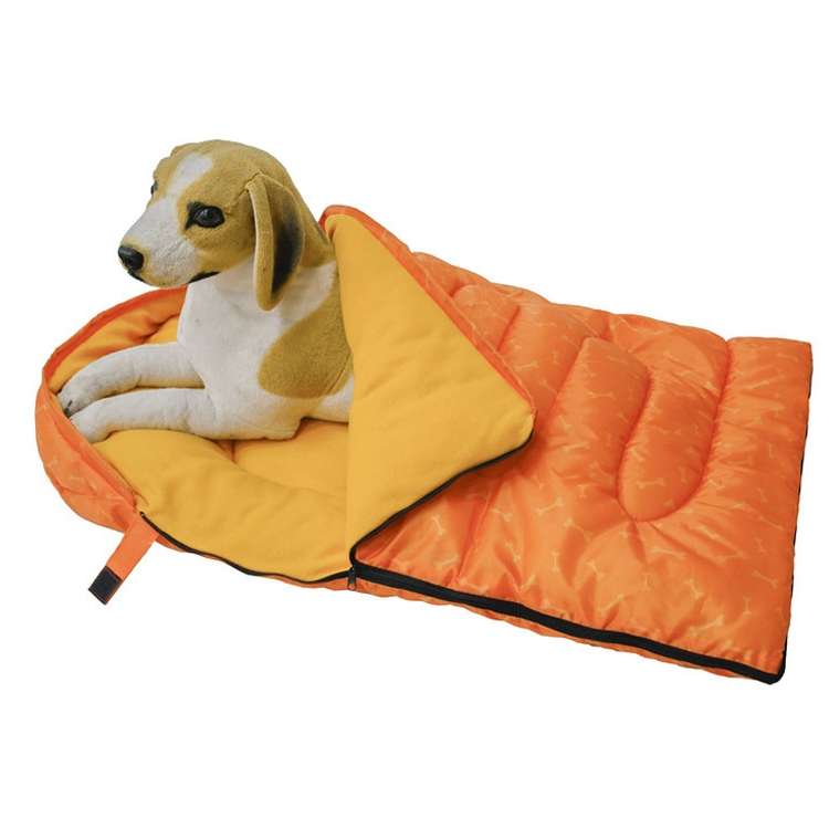 Pet Supplies Pet Shelter Dogs Waterproof Warm Sleeping Bag, Color: Dog Bone Orange