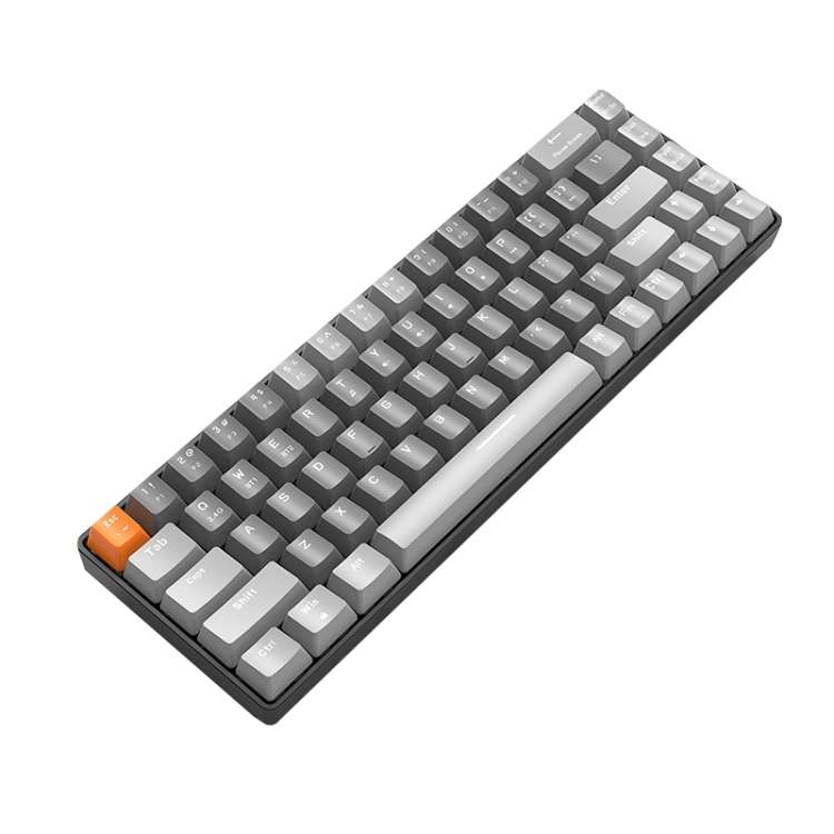 ZIYOU LANG K68 68 Keys Bluetooth Wireless Dual Model Mechanical Keyboard, Style: Green Shaft Version